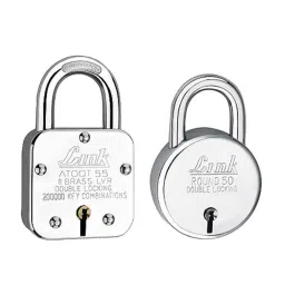 Link 55mm 8 Lever Stainless Steel Double Locking Padlock with 50mm Round Padlock Free, Atoot 55-picture-27