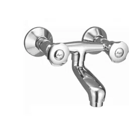 Mayur Ocich Sleek Brass Non Telephonic Wall Mount Silver Wall Mixer-image-30