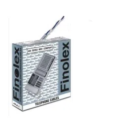 Finolex 0.5 mm 1 Pair Copper Polyethelene Insulated Telephone Cable, 31050013, Length: 90 m-picture-18
