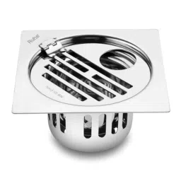 Ruhe Classic 5x5 inch Stainless Steel 304 Square Flat Cut Floor Drain with Hinge, Hole &a; Cockroach Trap, 16-0307-35-picture-39