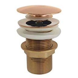 Aquieen 4 inch Brass Rose Gold Pop Up Full Thread Waste Coupling-image-66