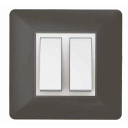 GreatWhite Fiana EVO 3 Module PVC Metallic Grey Chrome Finish Modular Switchboard Plate, 20603-MG (Pack of 20)-image-64