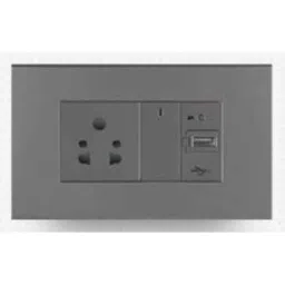 Wipro North West Artisa 16A 1 Module 2 Way Sliver Grey Switch with Neon Indicator Flat, RF231 (Pack of 10)-picture-38