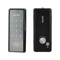 Dorset DG 906 GM Graphite Matt Rim Smart Lock with RFID &a; Pin Code Access-0