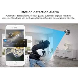 AUSHA C2 2MP 1080p Plastic CCTV Camera with Night Vision &a; Smart Motion Detection Two Way Audio for Home with Mobile Connectivity image 2
