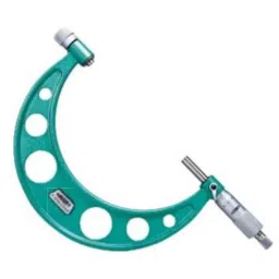Insize Outside Micrometer with Interchangeable Anvil, Range: 50-150 mm, 3206-151A-13
