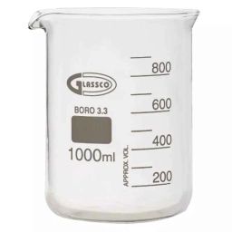 Glassco 1000ml Scientific Low Form Glass Beaker with Pouring Spout, 229.202.10 (Pack of 3)-16