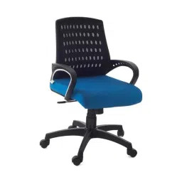 Da Urban Boom 03 Blue Mid Back Mesh Revolving Office Chair with Wheels-picture-24