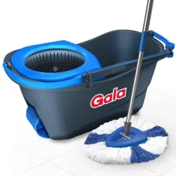 Gala 5 Litre Grey &a; Blue Turbo Spin Mop Set with 2 Triangular Head Refills, 4.5ft Mop Stick &a; Bucket, 163921-picture-48