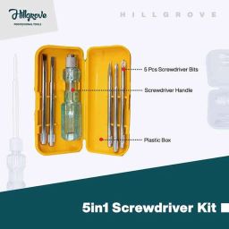 Hillgrove HGCM382M1 8 inch Heavy Duty Grip Multipurpose Combination Lineman Plier, Non-Contact Voltage Tester &a; 5-in-1 Screwdriver Combo, HGCM681 image 5