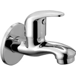 ProHome Brass Silver Chrome Finish Wall Mount Bib Tap for Bathroom, FLR-2600-image-12