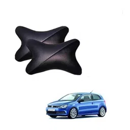 Kozdiko 2 Pcs Memory Foam Grey &a; Black Car Neck Rest Cushion Pillow Set for Volkswagen Polo GT-picture-11