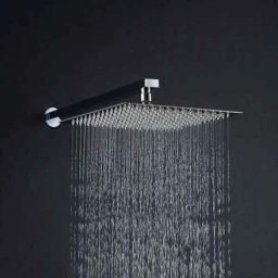 ZAP 12x12 inch Brass Chrome Finish Ultra Slim Shower with 24 inch Arm-picture-26