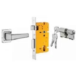 Dorset ML Series Atina 60mm Stainless Steel Door Handle Lock Set with Both Side Key Cylinder, ML AI OR (Pack of 3)-picture-12