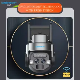 Cybernautt Z4C 4MP Dual Lens Ultra HD PT Smart Wi-Fi Camera with Human Detect, Motion Detect, Two Way Audio, Notification, Alarm &a; Support 128GB SD image 5