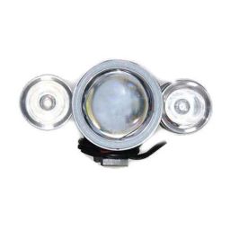 AllExtreme EXU12B1 30W Red, Blue &a; White Ring U12 CREE LED Strobe Waterproof Fog Light with High &a; Low Beam-11
