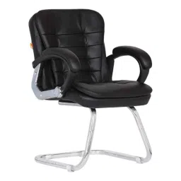 Da URBAN Milford 85x43x57cm Leatherette Black Visitor Chair-picture-22