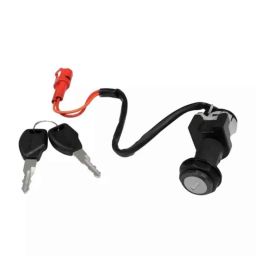 Deutsche DEUS447B Ignition Starter Lock for TVS Xl Super 100 Bs-Iv Self Start (2 Pin Female Red Coupler) (2017) Switch Lock with 2 Keys-picture-41