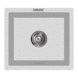 Embarc NXT N1 16x18 inch Polar Grey Granite Quartz Kitchen Sink-image-11