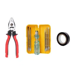 Hillgrove HGCM402M1 5-in-1 Multipurpose Screwdriver Tool Kit, 8 inch Combinational  Plier &a; Electrical Tape Combo, HGCM701-1