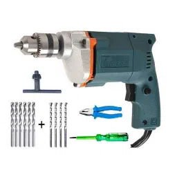 Tiger TGP10 10mm Electric Drill Machine with 6 HSS Bits, 4 Masonry Bits, 1 Plier &a; 1 Line Tester-8