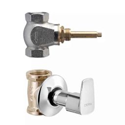 Cera Vine Quarter Turn Wall Mount Flush Cock, F1020751 + F4060102 (Pack of 2)-16