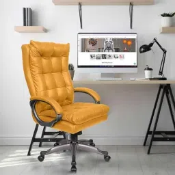 Rose Diana 52x52x116cm Leatherette Apricot High Back Executive Chair-picture-15