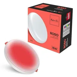Fybros Roso 15W Plastic Red Round Junction LED Downlight, FLS5344A-15
