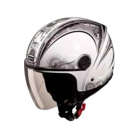 Studds N4 Expanded Polystyrene White Open Face Helmet, Size: 580 mm-picture-30