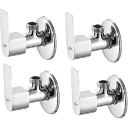 Neelkund Arya Brass Silver Chrome Plated Angle Valve (Pack of 4)-picture-35