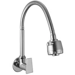 IRIS Spa Brass Chrome Finish Silver Flexible Sink Cock-image-98