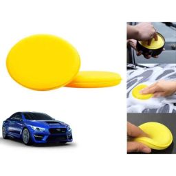 Auto Pearl Polyurethane Beige Washing &a; Waxing Polish Foam Sponge for WRX (Pack of 2)-picture-0