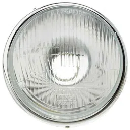 Uno Minda 55W Hard Coated Lens Head Light without Wire for Royal Enfield Bullet Standard &a; Electra, HL-5114QM-27