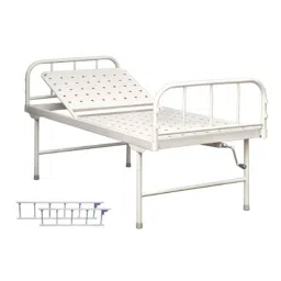 Wellsure Healthcare WSH-1212 Mild Steel Pre-Treated Epoxy Powder Coated General Semi Fowler Bed with Side Railing-image-51