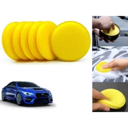 Auto Pearl Polyurethane Beige Washing &a; Waxing Polish Foam Sponge for WRX (Pack of 6)-picture-48