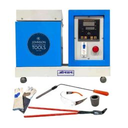Johnson Tools 500g 900W Blue Single Phase Small Melting Furnace for Gold &a; Silver Work, MF-0.5K-14