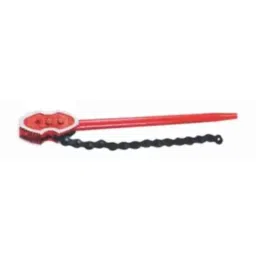 Baum Art-256 75mm CrV Red Matt Finish Double Chrome Plated Chain Pipe Wrench-picture-7