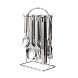 Elegante 24 Pcs Ikon Dotted Stainless Steel Cutlery Set, SL-113B (Pack of 5)-image-96