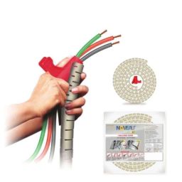 Noveau Safe-T-1ST 16mm 1.5mm Virgin HDPE Ivory Cable Zipper, NSFZ16IY0105 (Pack of 2)-image-53