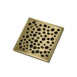 InArt Brass Bronze Floor Water Drain Grating with Anti-Foul Cockroach Trap, INA-149-6