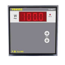 Yokins 300V 5 Amp AC CT Selectable Digital Single Phase Watt Meter, Y9-Watt-40