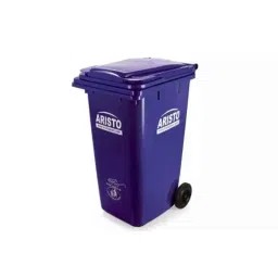 Aristo 120 Litre Plastic Blue Flat Lid Dustbin with Wheel, ARSTWL120BL-picture-38