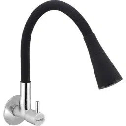Prestige Dove Brass Chrome Finish Dual Flow Pattern Smart Sink Tap with Silicon Black Flexible Hose-31