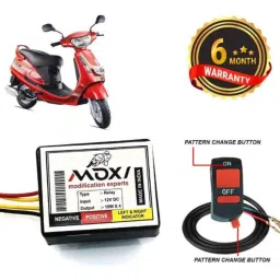 Auto Pearl 12V Black Front &a; Rear Flasher Indicator Light with Switch for Mahindra Duro DZ-picture-32