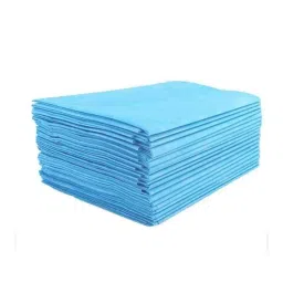 Kudize 31x72 inch 30GSM Blue Non-Woven Disposable Laminated Waterproof Bedsheet for Hospital, Hotel, Spa &a; Beauty Parlor (Pack of 100)-image-26