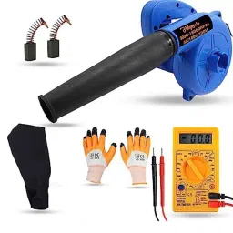 Hillgrove 800W Plastic Blue Electric Air Blower with Carbon Brushes, Gloves &a; Multimeter, HGCM1088-image-89