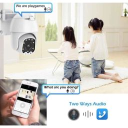 Grousale 4MP AI PTZ Smart Wi-Fi Camera with 4X Zoom, Two Way Audio, Human Detect, Onvif, SD/Cloud Storage, IP66 &a; Color Night Vision image 4