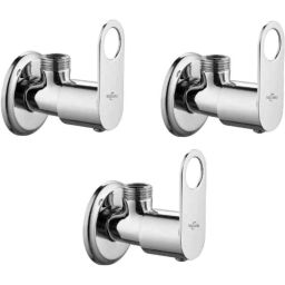 Neelkund Opal Prime Brass Silver Chrome Plated Angle Valve (Pack of 3)-image-39