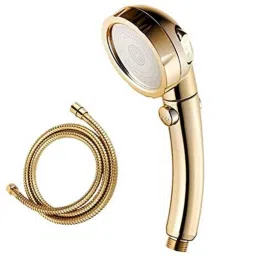 IRIS ABS Gold Plated Detachable Handheld Shower with Hand Spray, 1.5m Long Hose &a; Shower Stand-28