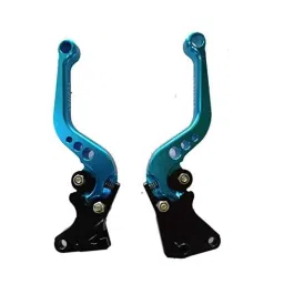AOW 6 Position Adjustable Brake Clutch Lever (Set of 2) for Honda Dio Combo Brake Bs4 Type-04 Blue Colour-17